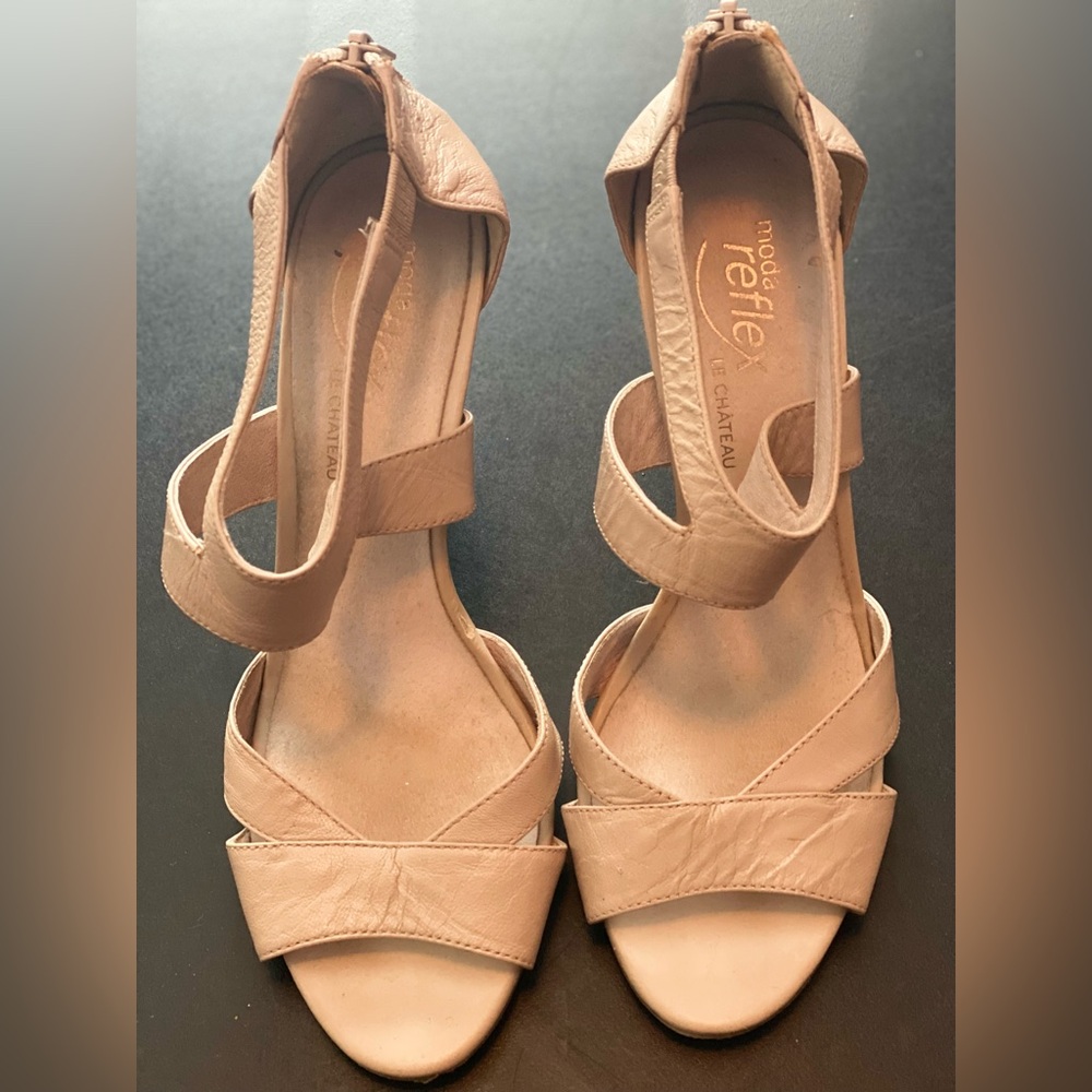 Reflex Beige Strappy Heels